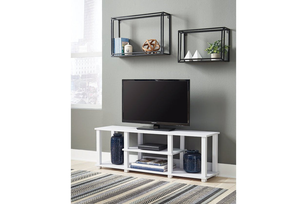 Baraga White 48" TV Stand - Lara Furniture