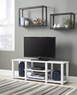 Baraga White 48" TV Stand - Lara Furniture