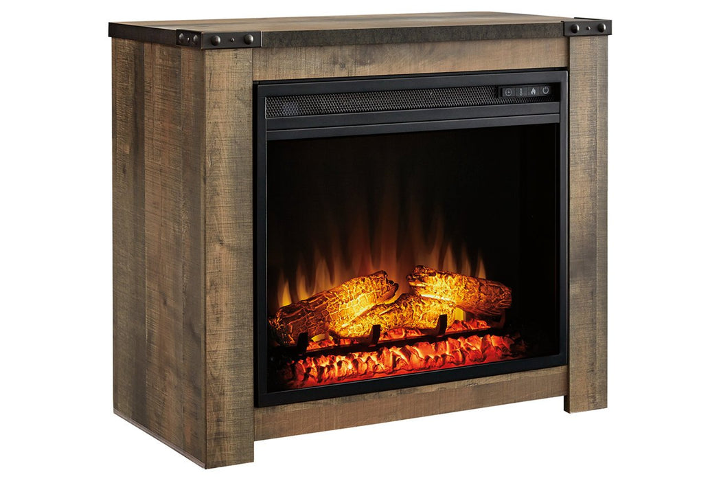 Trinell Brown Fireplace Mantel - Lara Furniture