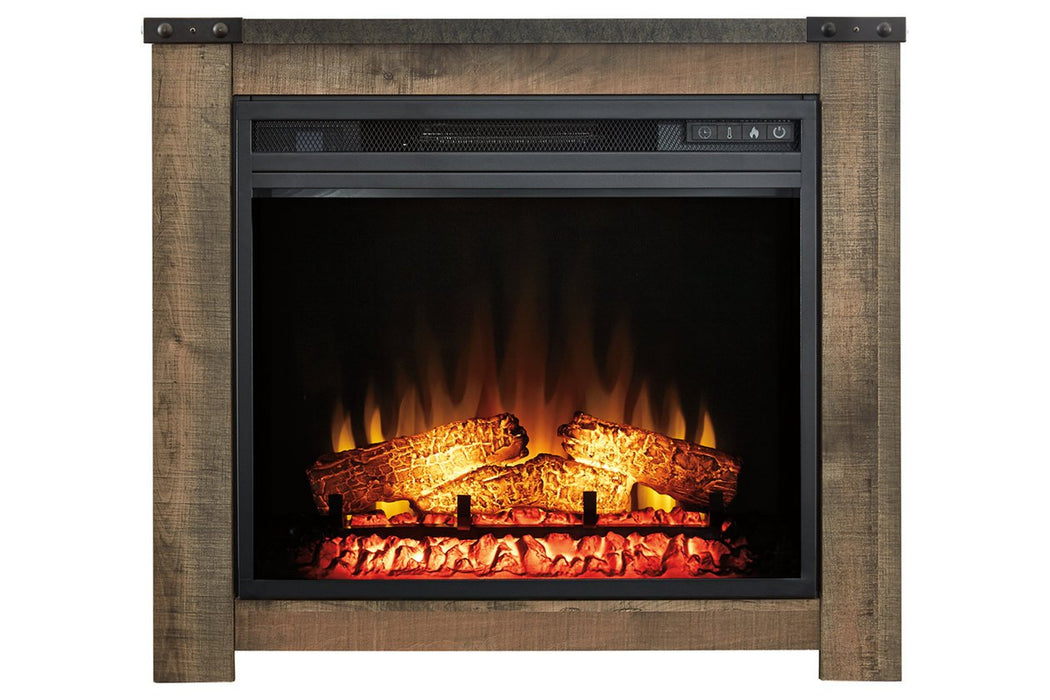 Trinell Brown Fireplace Mantel - Lara Furniture