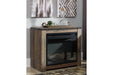 Trinell Brown Fireplace Mantel - Lara Furniture