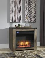 Trinell Brown Fireplace Mantel - Lara Furniture