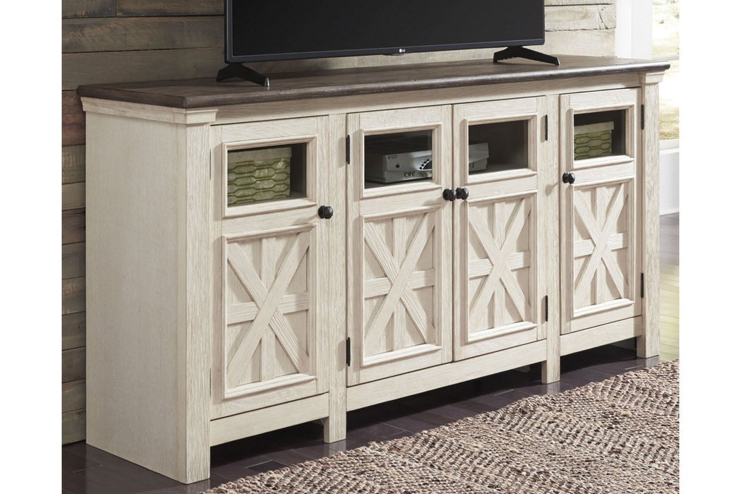 Bolanburg Two-tone 74" TV Stand - Lara Furniture