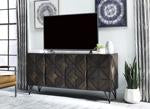 Chasinfield Dark Brown 72" TV Stand - Lara Furniture