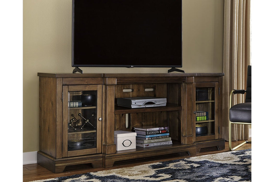 Flynnter Medium Brown 75" TV Stand - Lara Furniture