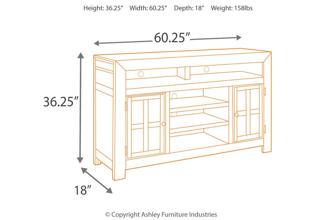 Gavelston Black 61" TV Stand - Lara Furniture