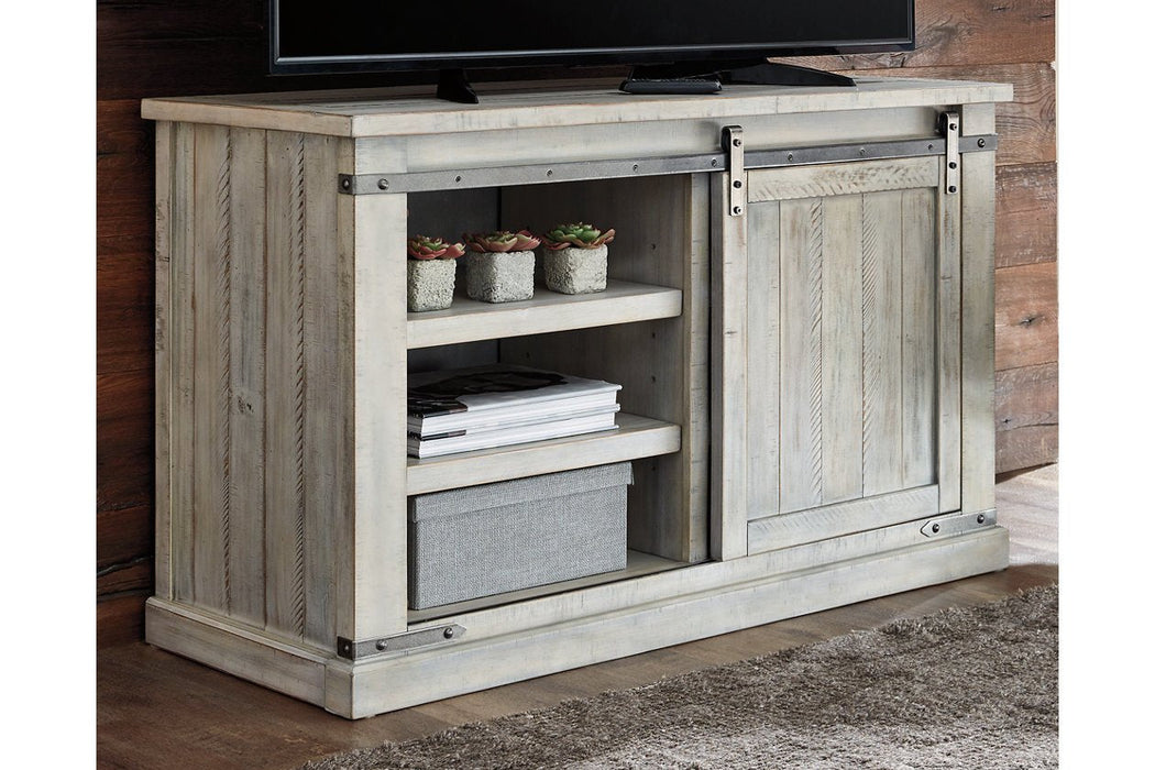 Carynhurst Whitewash 50" TV Stand - Lara Furniture