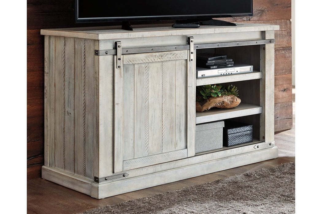 Carynhurst Whitewash 50" TV Stand - Lara Furniture