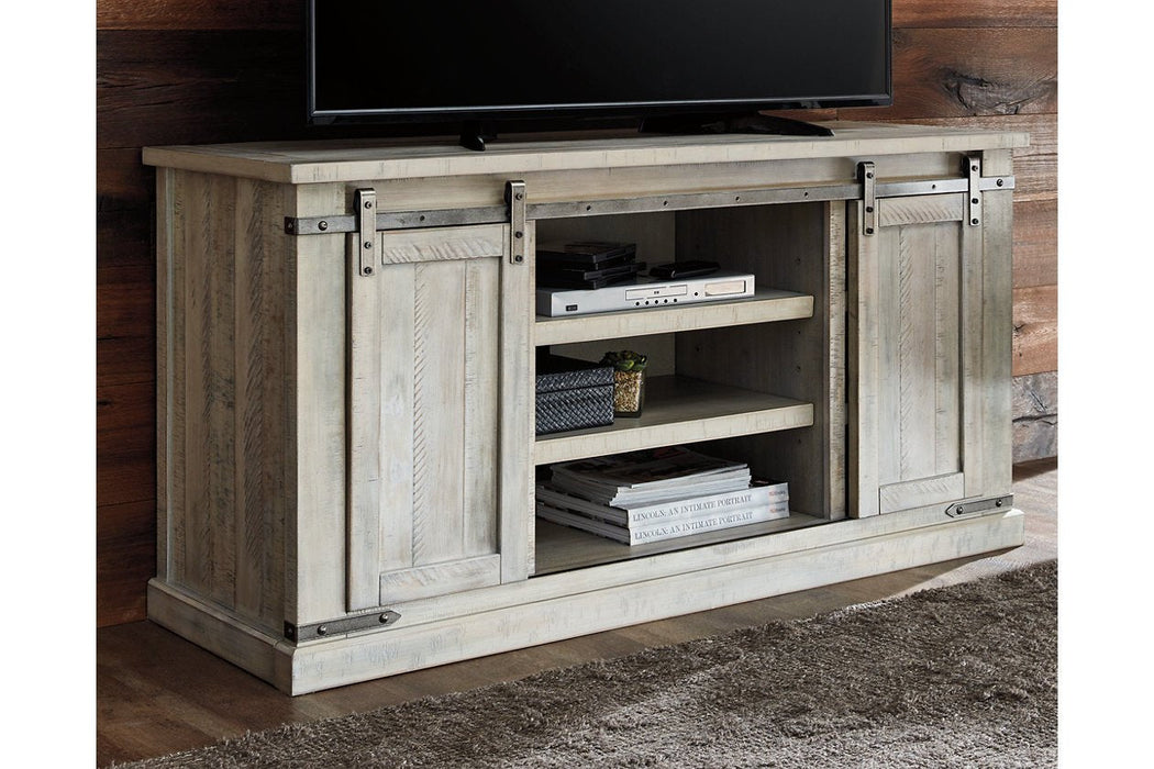 Carynhurst Whitewash 60" TV Stand - Lara Furniture