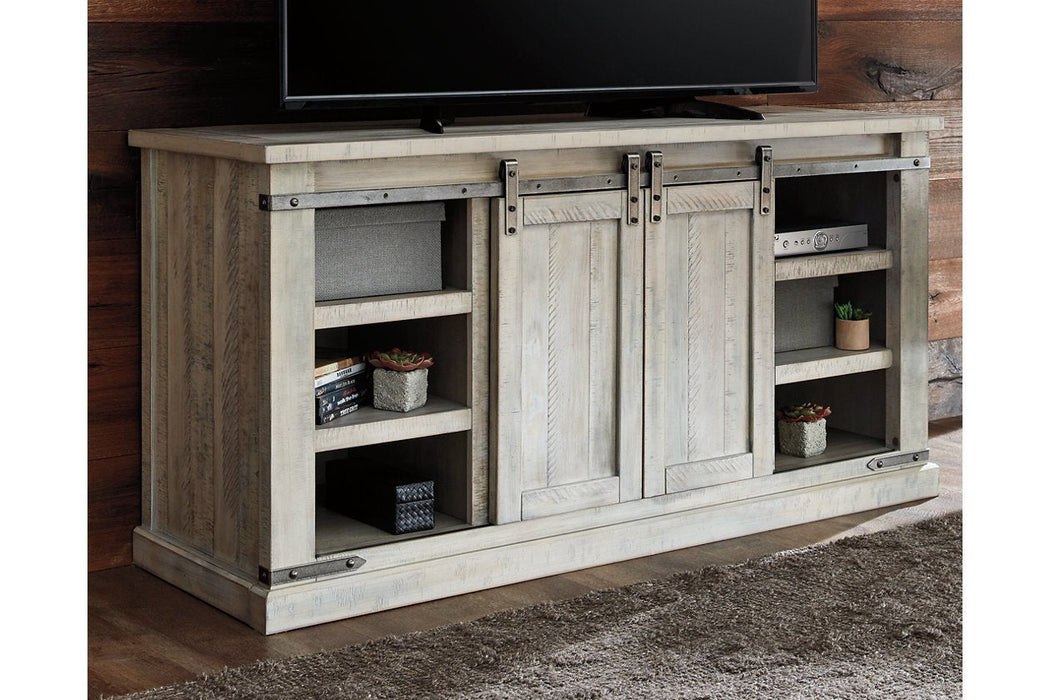 Carynhurst Whitewash 60" TV Stand - Lara Furniture