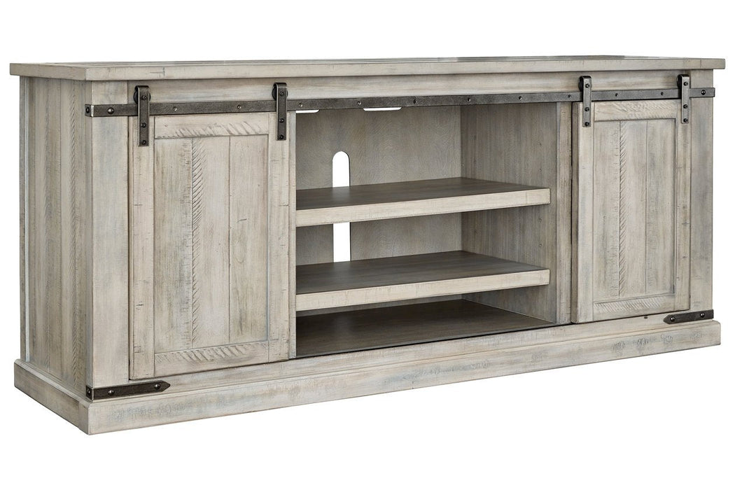 Carynhurst Whitewash 70" TV Stand - Lara Furniture