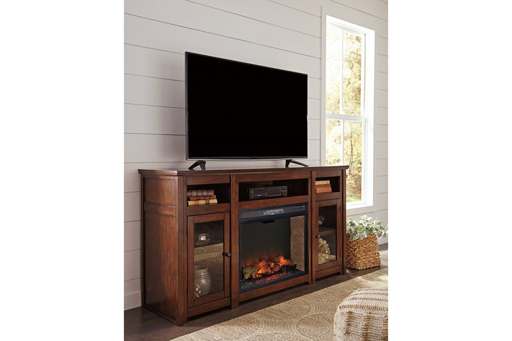 Harpan Reddish Brown 72" TV Stand - Lara Furniture