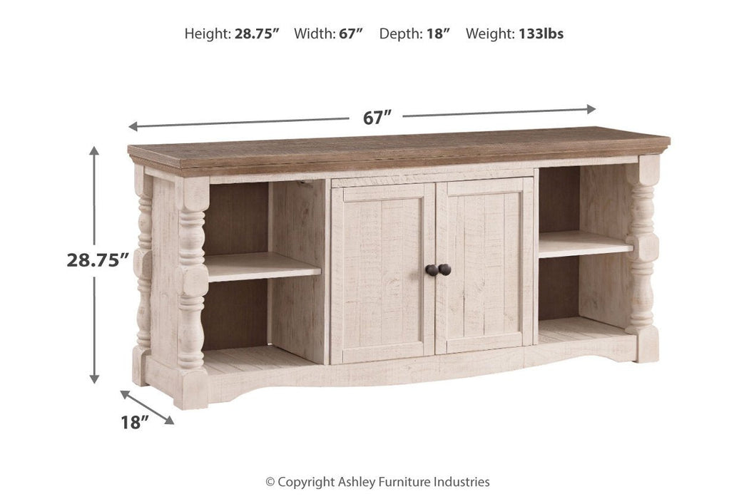 Havalance Two-tone 67" TV Stand - Lara Furniture