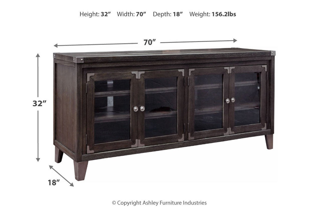 Todoe Gray 70" TV Stand - Lara Furniture