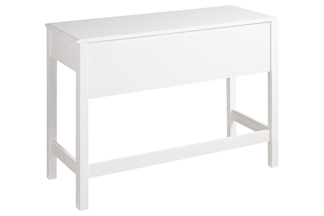 Othello White Home Office Desk - Lara Furniture