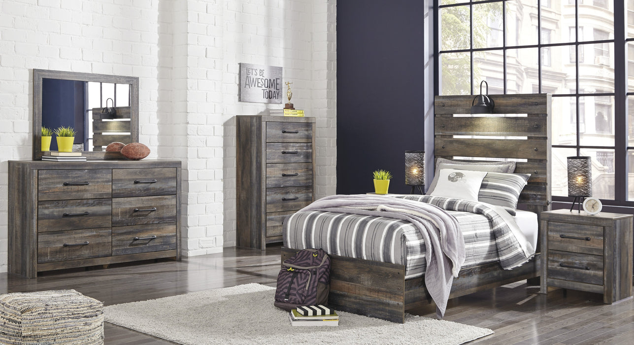 Drystan Brown Youth Panel Bedroom Set