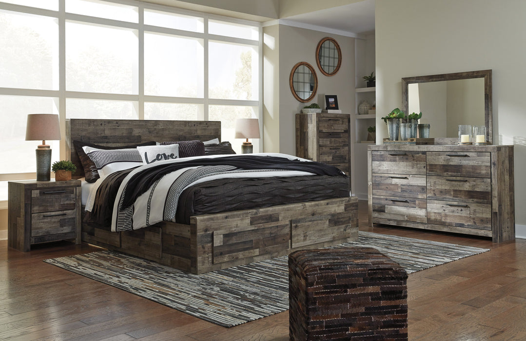 Derekson Gray Storage Platform Bedroom Set | B200