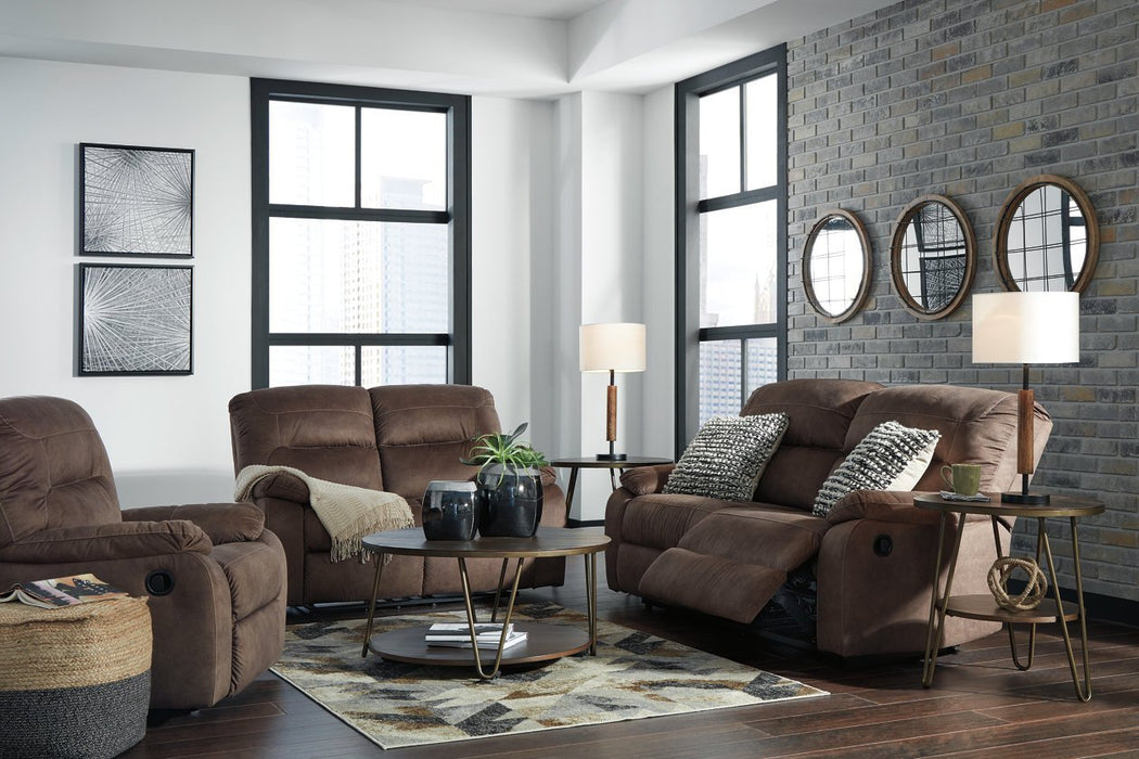 Bolzano Coffee Reclining Living Room Set