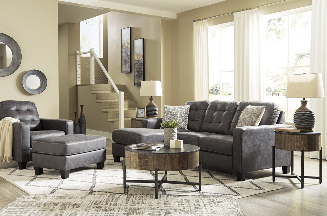 Venaldi Gunmetal Living Room Set